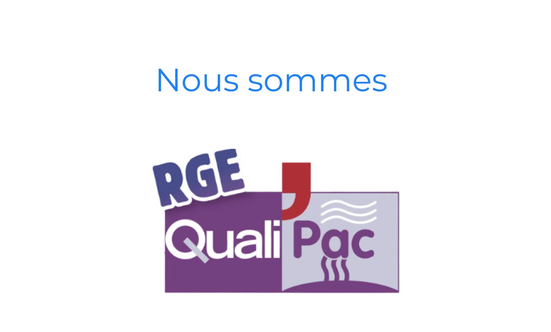 Nous sommes RGE
